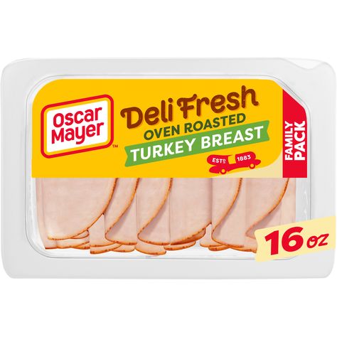 Not available Buy Oscar Mayer Deli Fresh Oven Roasted Sliced Turkey Breast Deli Lunch Meat Family Size, 16 oz Package at Walmart.com Oven Roasted Turkey Breast, Turkey Lunch, Crispy Honey Chicken, Turkey Lunch Meat, Recipe Menu, Classic Turkey, Smoked Turkey Breast, Mexican Recipe, Oscar Mayer