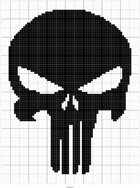 Stitch Fiddle is an online crochet, knitting and cross stitch pattern maker. Punisher Crochet Blanket Pattern, Cross Stitch Skull, Marvel Cross Stitch, Stitch Fiddle, C2c Crochet Pattern Free, C2c Crochet Blanket, Cross Stitch Pattern Maker, Crochet Yarns, Crochet Skull