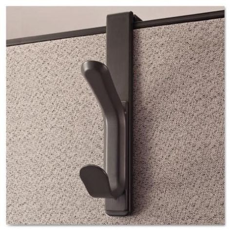 Use this easy coat hook to keep your things off your chair. | 54 Ways To Make Your Cubicle Suck Less Cubical Ideas, Cute Cubicle, Work Cubicle Decor, Cubicle Accessories, Cube Decor, Cubicle Design, Cubicle Wall, Cubicle Makeover, Cubicle Decor Office