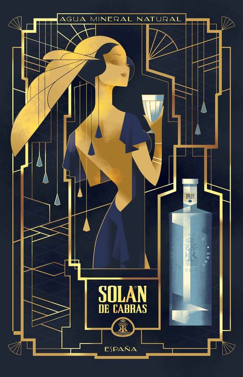 Mads Berg on Behance Art Deco Posters Illustrations, Art Deco Desen, Mads Berg, Arte Art Deco, Auto Illustration, Classic Posters, Art Deco Illustrations, Art Deco Artwork, Motif Art Deco