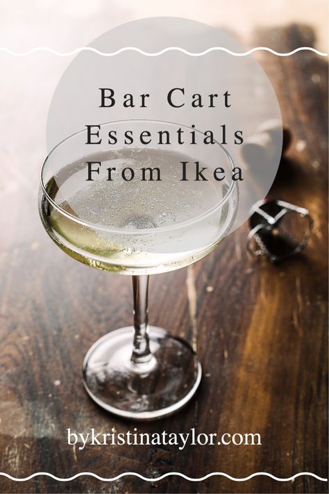 Must Have Bar Cart Essentials. Must Have Bar Essentials, Bar Cart Necessities, Bar Necessities, Style A Bar Cart, Bar Cart Essentials, Dream Bars, Liquor Bar, Beverage Dispensers, Ikea 365