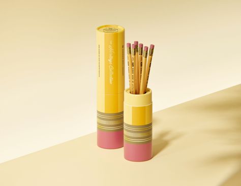 Musgrave Pencil Company Has Packaging That Doubles As A Keepsake | Dieline - Design, Branding & Packaging Inspiration Pencils Packaging, Pencil Packaging, Shelbyville Tennessee, Company Paper, Products Packaging, Watermark Design, Marketing Director, Pencil Cup, Beer Packaging