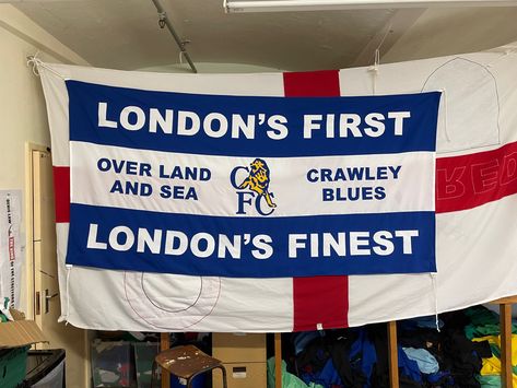 Hand made Chelsea flag by Barmy Flags Football Flag, Mini Flag, Chelsea Flag, Bangladesh Flag Wallpaper, Belgium Aesthetic Flag, Flag Of Bangladesh, Brunei Flag, Chelsea Fc Wallpaper, Millwall Fc