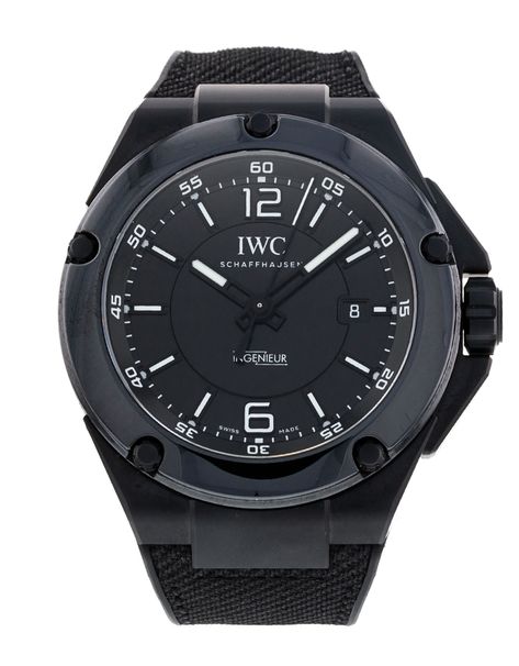 Iwc Ingenieur, Gerald Genta, Pilot Watch, Chronograph Watch Men, Limited Edition Watches, Fabric Strap, Dive Watches, Black Case, Diamond Watch