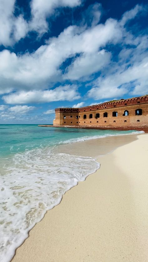 Dry Tortugas National Park Key West Florida Earth Fairy, Travel Key West, Dry Tortugas, Dry Tortugas National Park, Florida City, Dark Flowers, National Treasure, United States Travel, Travel Goals