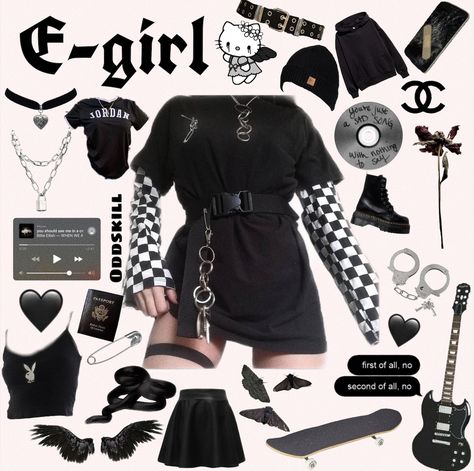 #egirl #egirlnichememes #nichememes #egirlaesthetic #aesthetic Outfit Inspo Girl, Imagine Ideas, How To Be Aesthetic, 2020 Indie, Goth Grunge Outfits, Apartment Decorating For Couples, Egirl Style, Wattpad Aesthetic, Be Aesthetic