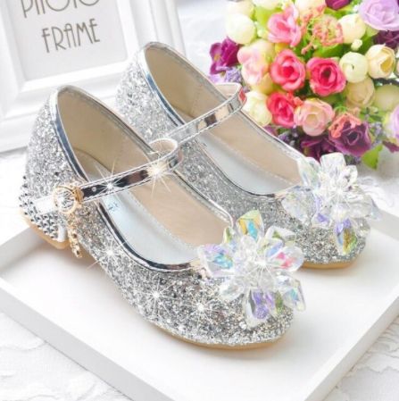 Children Shoes Girls Kid, Kids Shoes Girls Children, Kids Shoes Girls, Kids Heels, Girls Fancy Dress, Fairy Shoes, Beaded Shoes, Flower Girl Shoes, Girls Dress Shoes