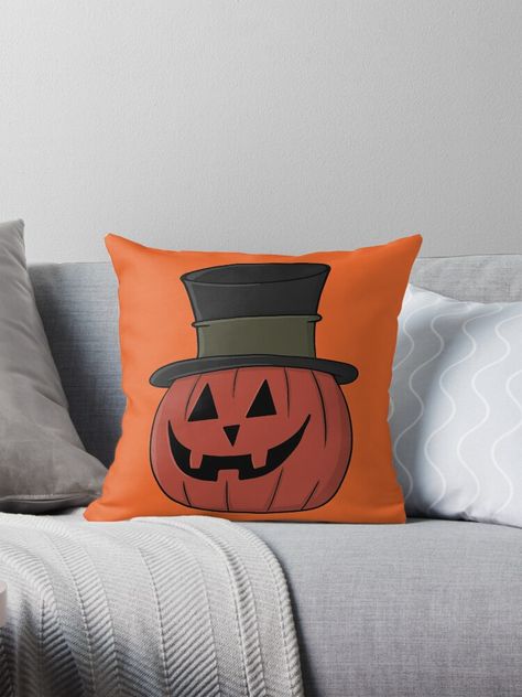 Get my art printed on awesome products. Support me at Redbubble #RBandME: https://www.redbubble.com/i/throw-pillow/Happy-Halloween-Trick-or-Treat-Pumpkin-by-shopdiego/165064300.5X2YF?asc=u Trick Or Treat Pumpkin, Pumpkin Pillow, Pumpkin Pillows, Halloween Trick Or Treat, Halloween Hacks, A Pillow, Pillow Sale, Trick Or Treat, Happy Halloween