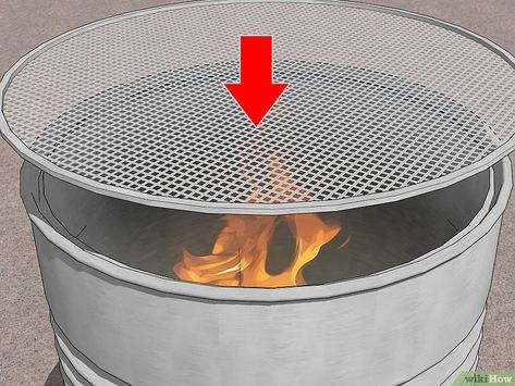 How to Make a Burn Barrel: 13 Steps (with Pictures) - wikiHow Steel Barrel Projects, Burn Barrel Ideas Design, How To Make A Burn Barrel, Diy Burn Barrel, Burn Barrel Ideas, Barrel Fire Pit, Burn Barrel, Garage Hacks, Barrel Ideas