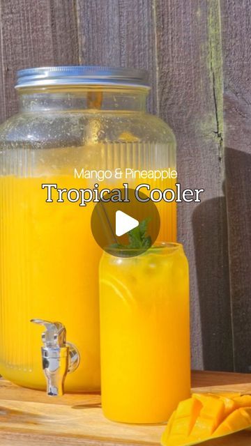 Fathima Yusuf (Shadiya) on Instagram: "Will you try this ??  Best Summer Tropical Cooler Mango & Pine apples cooler   Taste the tropical paradise with this Pineapple & Mango Juice. Bursting flavors, blend of sweet and tangy, delivering a refreshing taste of the tropics in every sip.  Try it today!!  LIKE, SAVE, SHARE the reel & FOLLOW @shadi_faleel for more easy recipes.  You’ll only need: 1 Pine apple 2 to 4 Mangoes Juice of 4 lemons 1 to 1 & 1/2 cup of sugar 1 ltr water  Ice cubes   Follow @shadi_faleel Share & Save the reel.  Follow the instructions mentioned on the video.  Summer summer drinks tropical cooler mango season mango & pineapple cooler   #mango #mangoseason #mangocooler #mangoandpineapple #summerdrinks #mangoaguao #mangolover #tropicalcooler #mangolemonade #drinks #thirstque Pineapple And Mango Juice, Mango Refresher, Refreshing Juices Summer Drinks, Mango Pineapple Juice, Mango Drink Recipes, Mango Drink, Drinks With Sprite, Mango Juice Recipe, Pineapple Juice Recipes