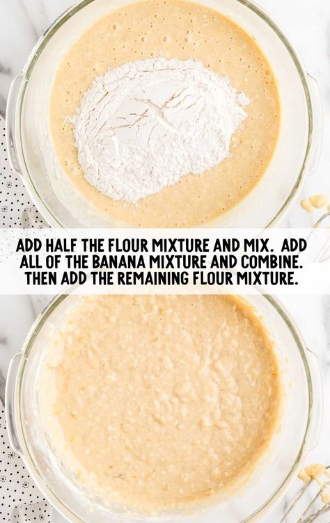 ingredients being combined together in a bowl Smash Cake Recipes, Natural Sprinkles, Baby First Birthday Cake, Pure Maple Syrup, First Birthday Cakes, Smash Cake, Ripe Banana, Cake Batter, Refined Sugar