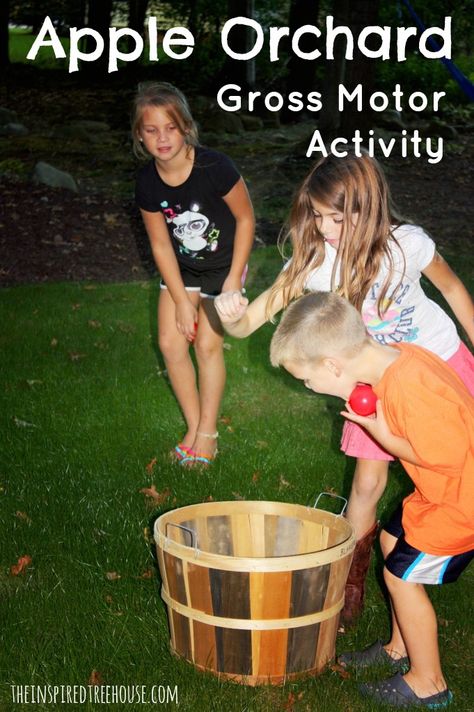 apple orchard gross motor activities  -repinned by @PediaStaff – Please Visit  ht.ly/63sNt for all our pediatric therapy pins Skills Development Activities, Farm Activities For Kids, Apple Projects, Pediatric Pt, Gross Motor Activity, Apple Preschool, Sensory Motor, Apple Unit, Johnny Appleseed