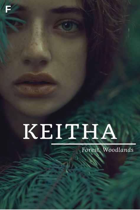 Keitha, meaning Forest, Woodlands, Scottish names, K baby girl names, K baby names, female names, whimsical baby names, baby girl names, traditional names, names that start with K, strong baby names, unique baby names, feminine names, nature names, character names, character inspiration Celtic Name, Scottish Names, Fantasy Character Names, Female Character Names, Goddess Names, Names Girl, Fantasy Names, Aesthetic Names, Pretty Names