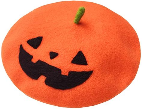 Halloween Pumpkin Beret Vintage Artist Hat Handmade Kawaii Cute Women Cap Warm Wool Painter Autumn Winter Hat Orange at Amazon Women’s Clothing store Pumpkin Beret, Artist Hat, Hat Handmade, Berets, Caps For Women, Winter Hat, Halloween Pumpkin, Cute Woman, Amazon Women