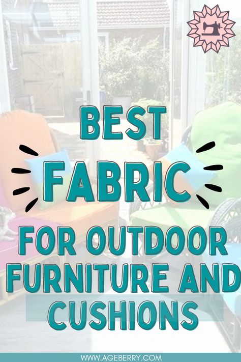 Learning about the best fabrics for outdoor furniture and cushions is important for creating durable and weather-resistant pieces that can withstand the elements. From solution-dyed acrylics to polyester blends, understanding the different types of outdoor fabrics available can help you make the right choice for your next project. Click to read more sewing tips and follow us for more creative ideas! How To Make Outdoor Cushions, Diy Outdoor Furniture Cushions, Outdoor Patio Cushions Color Schemes, Patio Cushions Outdoor Ideas, Outdoor Fabric Ideas, Outdoor Cushions Diy, Recover Patio Cushions, Diy Patio Cushions, Outdoor Chair Cushion Covers