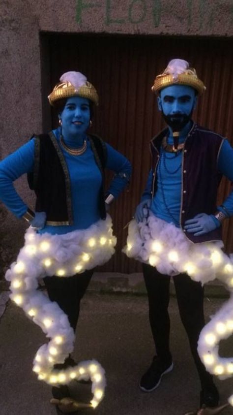 Genie Trunk Or Treat, Genie Costume Men, Genie Couple Costume, Arabian Night Costume, Female Genie Costume, Aladdin Trunk Or Treat Ideas, Aladdin Trunk Or Treat, Genie Halloween Costumes, Diy Genie Costume