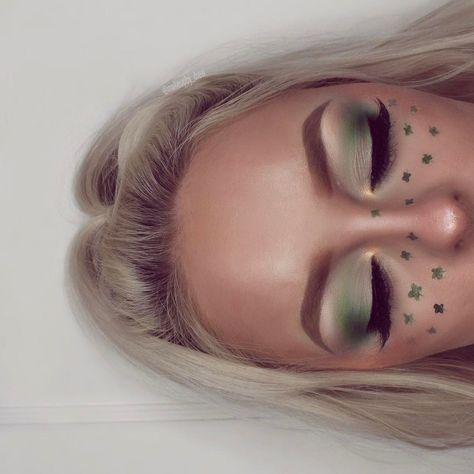 clover freckles for st patrick's day Saint Pattys Makeup, St Patty Day Makeup Looks, At Patrick Day Makeup, St Paddy's Day Makeup, St Patrick Eye Makeup, Paddy’s Day Makeup, St Patty's Day Makeup, Saint Patricks Makeup Look, St Patrick’s Day Makeup Simple