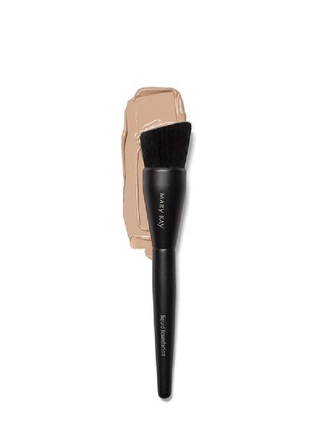 The Mary Kay® Liquid Foundation Brush allows you to build desired coverage, even around the curves of your face. Base Mary Kay, Mary Kay Liquid Foundation, May Kay, Mary Kay Office, Mary Kay Products, Mary Kay Brushes, Kosmetyki Mary Kay, Mary Kay Foundation, Liquid Foundation Brush