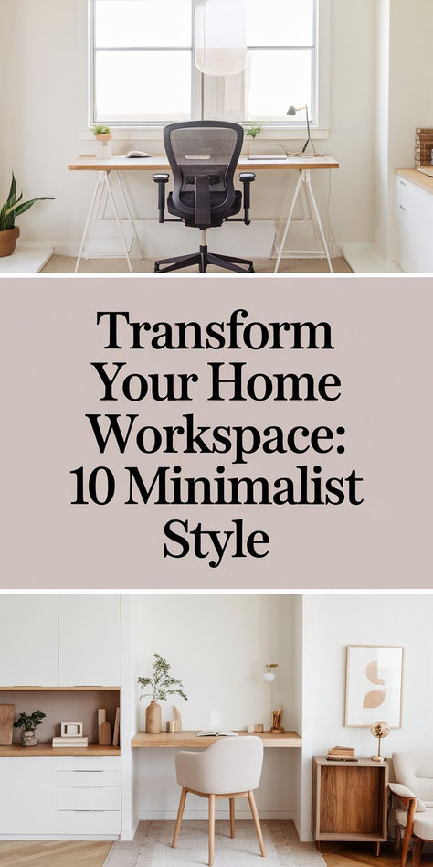 Bright home office with a monochromatic color scheme and minimalist décor, ideal for productivity. Home Office Ideas Small Room, Mini Home Office Ideas, Mini Home Office Ideas Small Spaces, Home Office Ideas Small Spaces, Minimalist Home Office Ideas, Office Ideas Small Spaces, Mini Home Office, Workspace At Home, Maximize Small Space