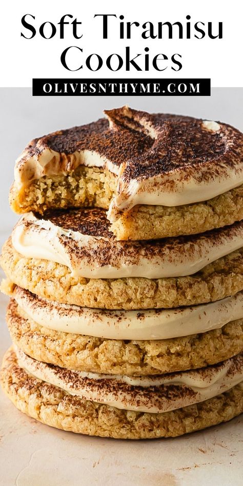 Food To Last The Week, Mascarpone Cookies, Espresso Mascarpone, Coffee Sugar Cookies, Tiramisu Cookies, Pastries Recipes, Sjm Universe, Mascarpone Frosting, Spring Baking