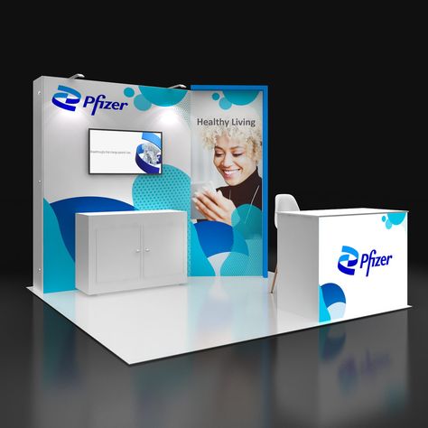 10x10 trade show booth design I Pure Exhibits Exhibition Wall Display, Trade Booth Design, Convention Booth Design, Tradeshow Booth Design, Booth Design Exhibition, Convention Booth, Creative Booths, Show Booth Design, Fair Stand