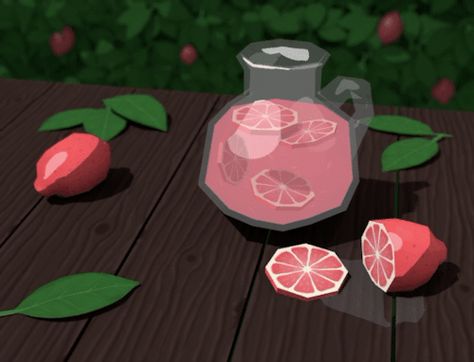 Pink Lemonade Aesthetic, Reverse Curse, Lemonade Aesthetic, Toon Shader, Blender Food, 3d Things, Low Poly Games, Dreamcore Weirdcore, Low Poly Art