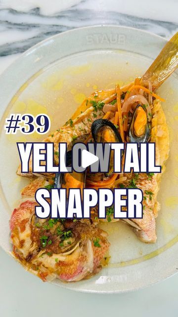 Andrej Urosevic on Instagram: "COOKING EVERY FISH IN THE WORLD 
Episode 39 - Yellowtail Snapper
•
BIN: Ocyurus chrysurus
FR: Vivaneau queue jaune
GER: Gelbschwanz Schnapper
IT: Non esiste 😭
ESP: Rabirrubia
CRO-SRB: Nema 😭
PT: Guaiuba
• 
Special props: @reedthefishmonger 
Vegetables: @andreasveg 
Pots: @staub_uk @staub_usa @staub_de 
•
Caribbean Yellowtail Snapper Escabeche with mussels. Perfectly filleted fish by Reed the Fishmonger from Florida. This is a very easy classic Spanish recipe with a little twist. 
•
Recipe (serves: 4)

• 4 x 300-400g whole fish
• 1kg mussels
• 250g sliced onions
• 250g sliced carrots
• 3-4 garlic cloves
• 200ml olive oil
• 200ml red wine vinegar 
• 200ml white wine
• Crushed black peppercorns 
• Crushed coriander seeds
• Chilli flakes 
• Bay leaves 
• Fresh Spanish Recipe, Sliced Carrots, Whole Fish, Wine Vinegar, Bay Leaves, Chilli Flakes, Coriander Seeds, Spanish Food, Red Wine Vinegar