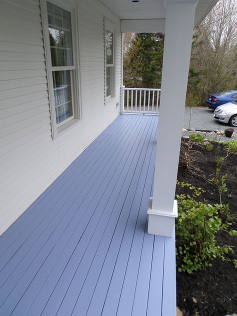 Front porch painted a warm blue with a hint of lilac. Benjamin Moore Windmill Wings. nursery Benjamin Moore Periwinkle Blue, Periwinkle Blue Paint Color, Periwinkle House Exterior Paint Colors, Benjamin Moore Periwinkle, Lilac Benjamin Moore, Periwinkle Paint Color, Periwinkle Bathroom, Periwinkle Door, Periwinkle Walls