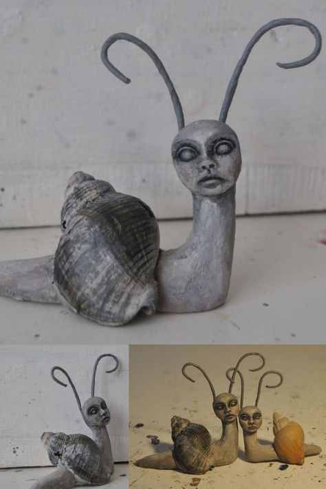 By PoisonOOAK. This polymer clay snail statue has very concerning human-like characteristics. #anthropomorphic #anthropomorphicart #anthropomorphicanimal #anthropomorphicanimals #anthropomorphicsnail #anthropomorphicsnails #snail #snails #humansnail #humansnails #human #humanity #snailmaillove #snailmailrevolution #snailart #snailartwork #snailarts #brian #snailsculpture #resin #resinart #resinartist #resinsnail #polymerclay #polymerclayart #polymersnail #snailstatue #mojoscollections Snail Clay Sculpture, Snail Clay, Clay Snails, Polymer Clay Snail, Snail Sculpture, Oddities Shop, Snail Art, Polymer Art, Clay Inspo