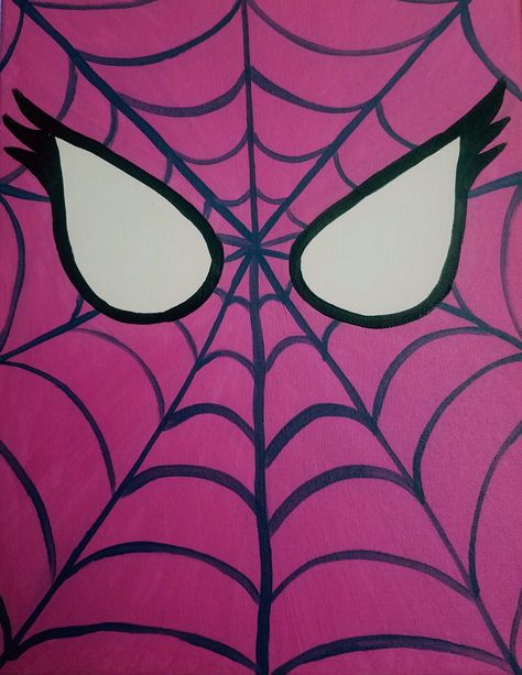 Superhero paint party with Captain America, Ironman, Hulk, Spiderman and Spider girl canvas paintings. Spiderman And Spider Girl, Pink Spiderman Painting, Easy Painting Ideas On Canvas Spiderman, Spiderman Painting Easy, Spiderman Acrylic Painting, Spiderman Small Canvas Painting, Spiderman Canvas Painting, Spider Man Acrylic Painting, Spider Man Painting