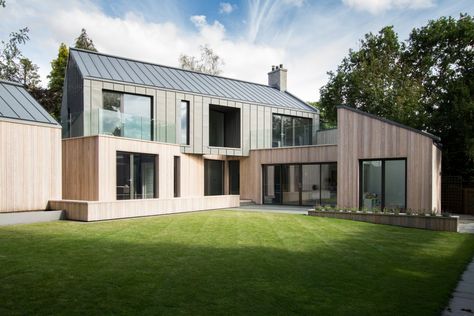 Sip House, Zinc Roof, Sips Panels, Kerb Appeal, Structural Insulated Panels, Timber Roof, Insulated Panels, Modern Properties, Timber Cladding