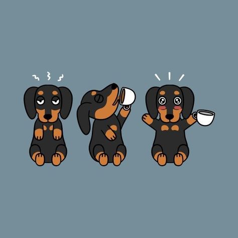 #doggycartoon #doggywallpaper #doganimation Dashund Drawing Easy, Daschund Wallpaper, Dash Hound, Dachshund Wallpaper, Cutest Dog Breeds, Behavior Tips, Drawing Hacks, Dog Foto, Animation Wallpaper