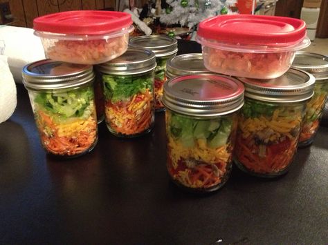 Travel salads... GREAT IDEA! My husband is a truck driver always on the road and hard to eat healthy now he can :) On The Road Meals For Truckers, Trucker Food Ideas Truck Drivers, Travel Salads, Truck Driver Meals, Chicken Coops And Runs, Trucker Wife, Truck Living, Truckers Wife, Truck Driving