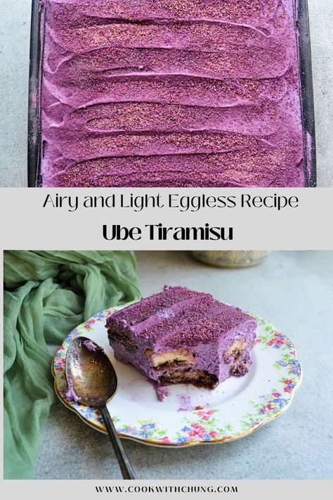 Ube Desserts Recipes Easy, Ube Tiramisu Recipes, Ube Tiramisu, Ube Dessert Recipe, Ube Dessert, Ube Extract, Classic Tiramisu Recipe, Ube Halaya, Hobbit Food