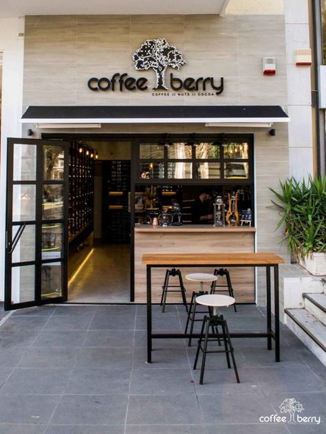 Take Out Window Cafe, Coffee Berry, Coffee Booth, Cafe Exterior, Espresso Cafe, Brunch Bar, Small Coffee Shop, Small Cafe Design, Coffee Shop Interior Design