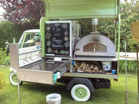 Pizza Cart, Food Truck Interior, Vegan Quesadilla, Mobile Pizza Oven, Foodtrucks Ideas, Pizza Food Truck, Portable Pizza Oven, Pizza Truck, Gourmet Burger