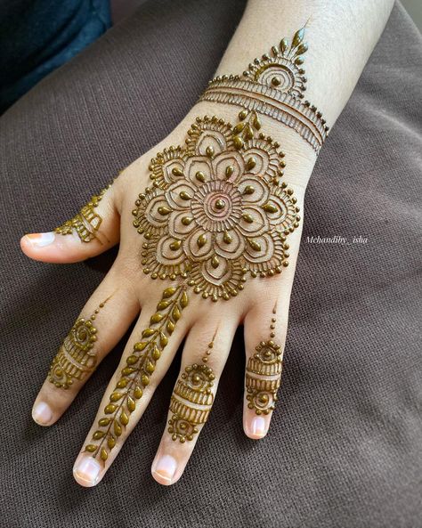 Mendhi For Children, Kids Mehndi Designs Children, Mehndi Designs For Children, Mehndi Mandala Designs, Unique Henna Designs, Mehndi Video, Henna Tutorial, Mahendi Designs, Simple Arabic Mehndi Designs