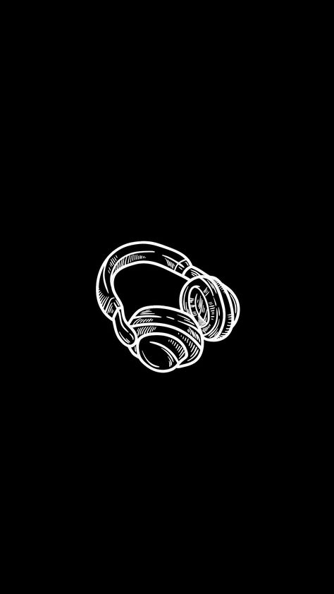 Dark wallpaper Dark Music Aesthetic Wallpaper, Music Headphones Wallpaper, Hightlight Intagram Icon Aesthetic Dark, Black Rock Aesthetic, Dark Apps, Headphones Wallpaper, Black Instagram Highlight Covers, Wallpaper Hd Nature, Headphone Aesthetic