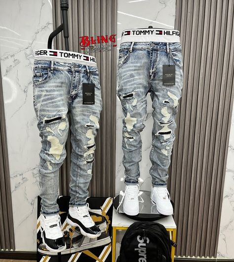 Outfit Drill, Vintage Jeans Outfit, Fast Money Online, Air Force One Shoes, Drip Fits, Mens Fashion Swag, Outfits Jeans, Drip Outfit Men, Hype Clothing