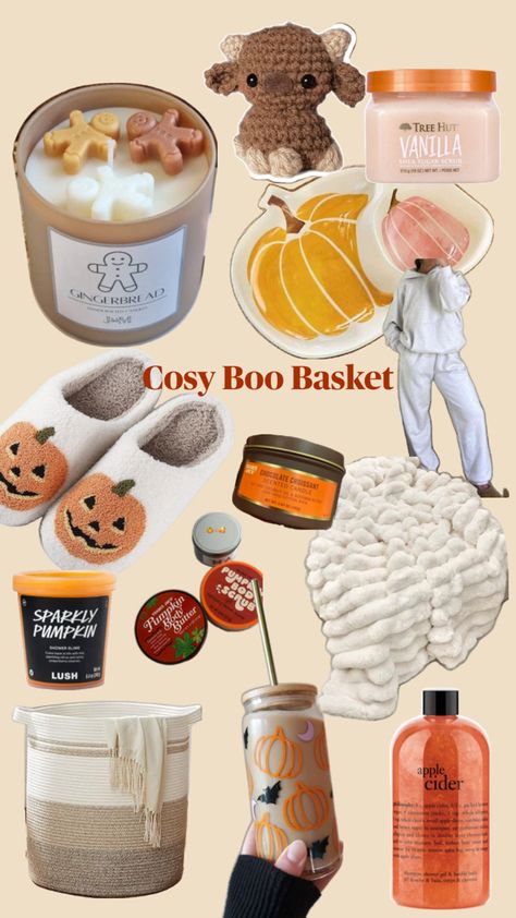 Cosy Boo Basket Ideas for Her, Girls Gift Basket, Halloween Gift Ideas Gift Basket Halloween, Girls Gift Basket, Boo Basket Ideas, Halloween Gift Ideas, Girl Gift Baskets, Boo Basket, Chocolate Croissant, Girls Gift, Basket Ideas