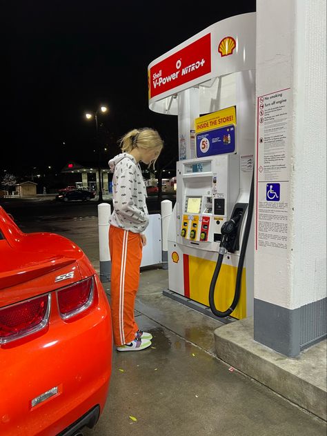 Petrol Station Photoshoot, Gas Station Flicks, Bmw Advertising, Gas Station Photoshoot, Victoria James, Gasoline Station, Shell Gas Station, Retro Photoshoot, Fuel Station