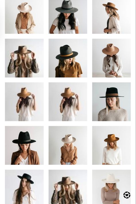 Rust Fedora Hat Outfit, Photoshoot With Hat Picture Ideas, How To Style A Hat Women, Chic Everyday Fedora Hat, Hat Looks For Women, Trendy Fall Fedora Felt Hat, Women’s Fedora Hat Outfit, Fedora Hat Outfit Spring, Felt Hats For Women