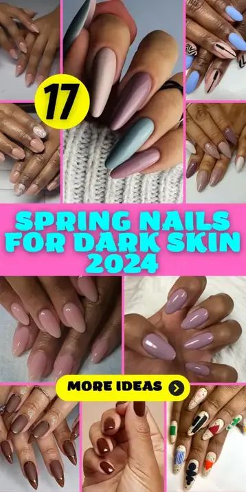 Spring Nails for Dark Skin 2024: Chic and Vibrant Nail Ideas Nails For Dark Skin, Dark Skin Nail Color, White Coffin Nails, Squoval Nails, Gel Toes, Short Gel Nails, Colors For Dark Skin, Spring Nail Trends, Spring Nail Colors