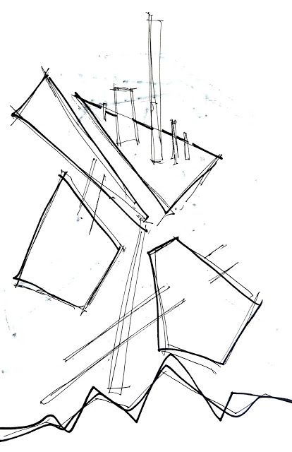 ARCHITECTURE CONCEPT SKETCHES FILE 8 | VOLUME 1 | Dana Krystle's online portfolio Deconstructivism Architecture Concept, Deconstruction Architecture Concept, Conceptual Sketches Architecture Concept Diagram, Deconstructivism Design, Sketch Simple, Sketchbook Design, Conceptual Sketches, Deconstructivism, Commercial And Office Architecture