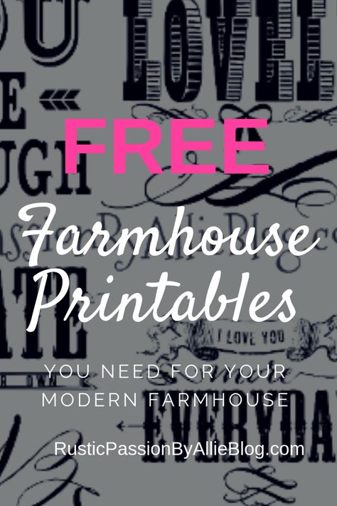 Farmhouse Chalkboard Art, Free Printable Farmhouse Wall Art, Cricut Projects Ideas Decor Wall Art, Cricut Projects Vinyl Free Printables Wall Art, Country Svg Free, Farmhouse Wall Art Diy, Farmhouse Printables Free, Free Farmhouse Printables, Fonts Vintage