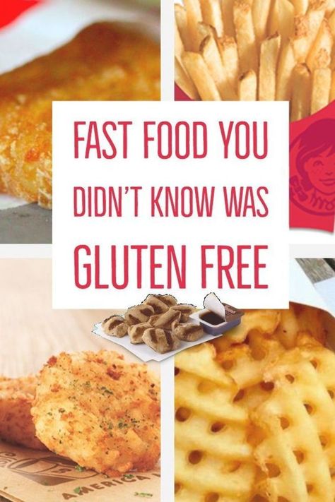 Gluten Free Fast Food Options, Gluten Free Fast Food, Gluten Free Food List, Menu Sans Gluten, Gluten Free Info, Cookies Gluten Free, Gluten Free Kids, Fast Food Menu, Gluten Free Restaurants