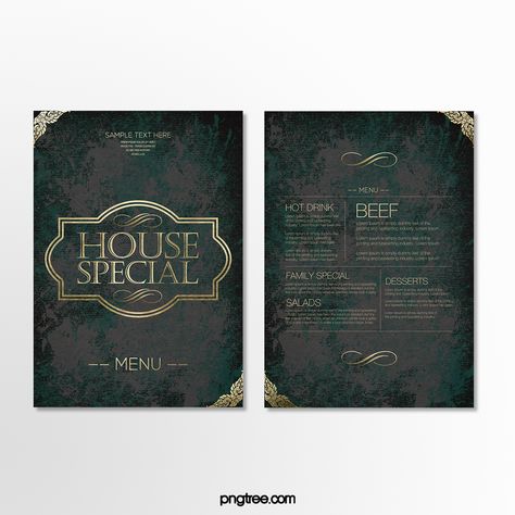 Drink Menu Design, Menu Background, Salad Menu, Brochure Graphic, Menu Flyer, Western Restaurant, Money Sign, Special Desserts, Restaurant Menu Design