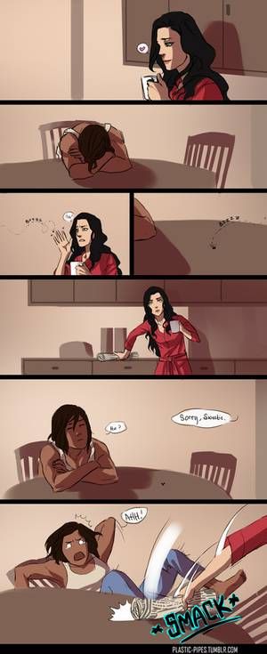 Korrasami anniversary by plastic-pipes on DeviantArt Kora And Asami, Korra Comic, Avatar Funny, Avatar Series, Korra Avatar, Avatar The Last Airbender Art, Team Avatar, Fire Nation, Avatar Airbender