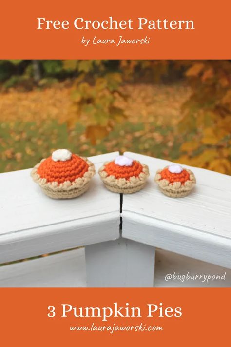 Crocheted Pumpkins, Thanksgiving Crochet, Crochet Cardigans, Fall Crochet Patterns, Pumpkin Pies, Halloween Crochet Patterns, Crochet Food, Crochet Fall, Holiday Crochet