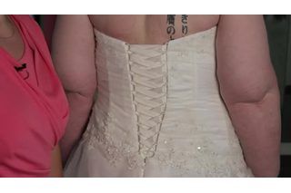 How to Make Corset Loops With Fabric | eHow Make Corset, Make A Corset, How To Make A Corset, Corset Back Dress, Fashion Professional, Old Dresses, Corset Back, Zipper Dress, Lace Corset